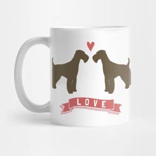 Airedale Terriers in Love Mug